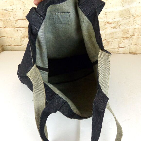 Flying Horse London Selvedge Indigo Denim Tote Bag Liberty Fairs NWT Workwear - Picture 14 of 15